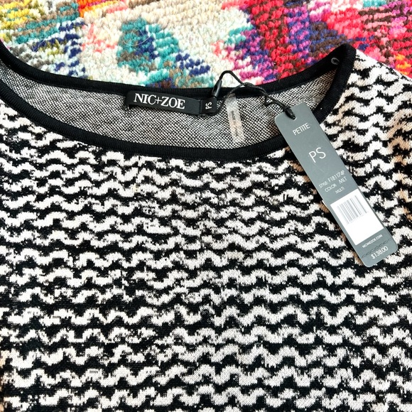 Nic and Zoe zig zag fade sweater small SP - Picture 3 of 4